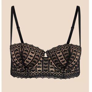 ADORE ME Nymphadora Contour Lace Bra in Black, Size 38B